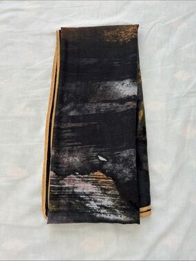 Abstract Black Scarf